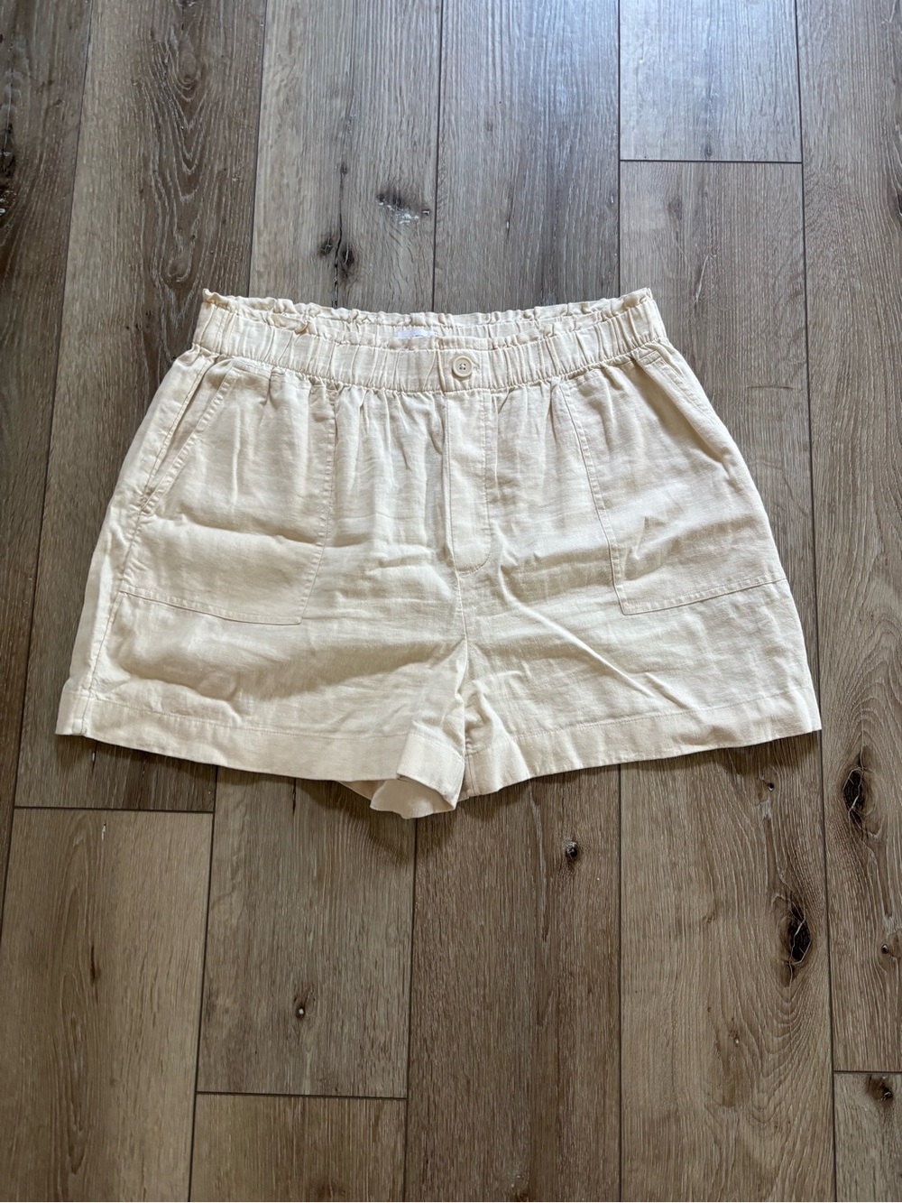 LOFT Outlet Linen Blend Utility Shorts.  Size xl